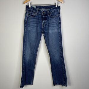 Hollister California Authentic Denim Blue Straight Jean Men’s 31x31.5 Epic Flex